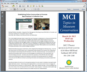MCI lecture announcement image